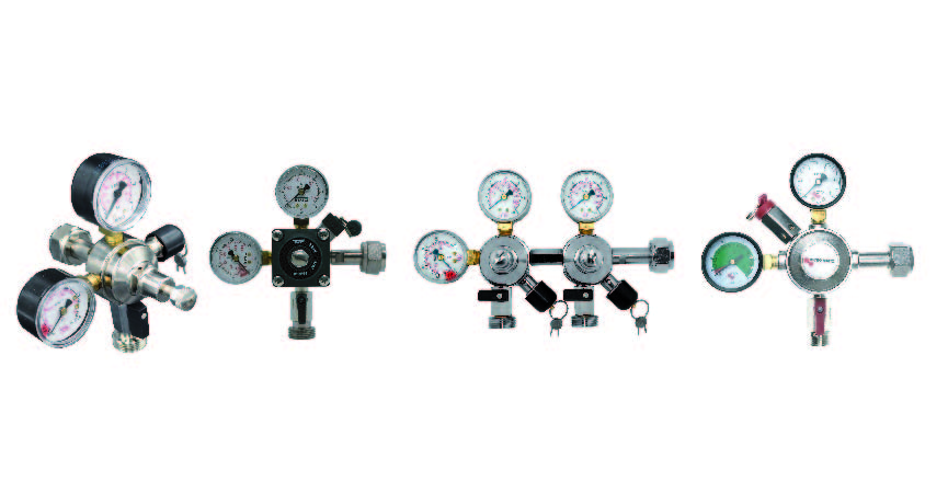 Reductor de presiune Co2, regulator de presiune intermediar, panouri de montare