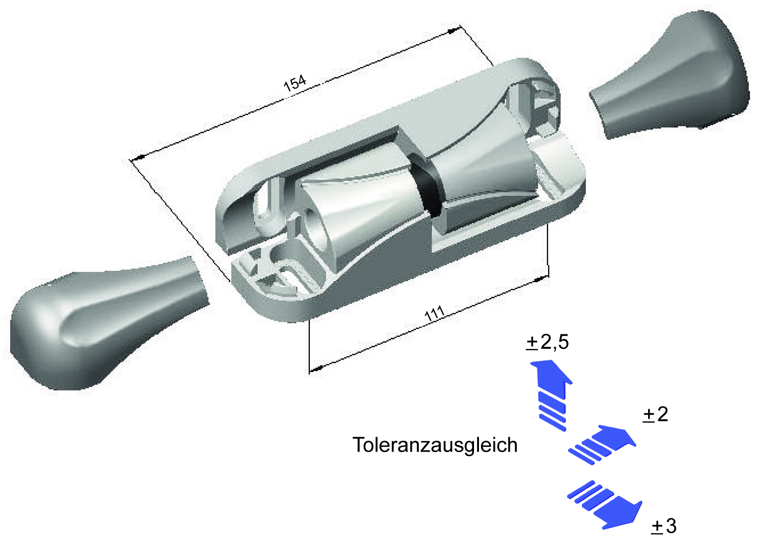 Kantenscharnier 7514 links steigend-7514-020071-Kantenscharnier , Kühl- & Tiefkühlraumtürverschlüsse-Rahrbach