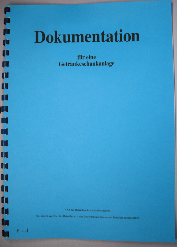 Betriebsbuch für Getränkeschankanlage Schankanlage Zapfanlage Dokumentation Buch-SW10538-Betriebsbuch für Getränkeschankanlage Schankanlage Zapfanlage Dokumentation Buch-getraenkezapfanlagen.net