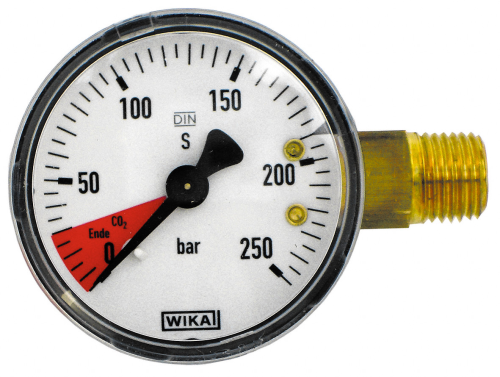 Manometer 0 - 250 Bar Druckminderer Ersatzteil reparieren Zapfanlage Anzeige-SW10589-Manometer 0 - 250 Bar Druckminderer Ersatzteil reparieren Zapfanlage Anzeige-getraenkezapfanlagen.net