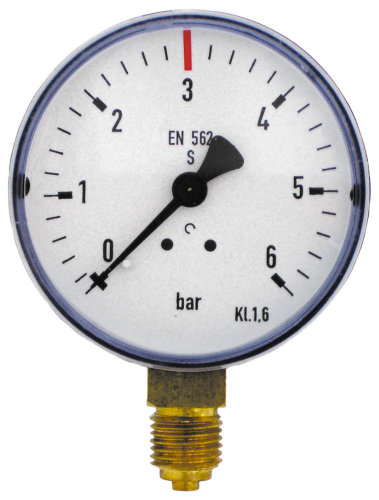 Manometer 3bar für Druckminderer reparieren Co2 Ersatzteil Zapfanlage-SW10588-Manometer 3bar für Druckminderer reparieren Co2 Ersatzteil Zapfanlage-getraenkezapfanlagen.net